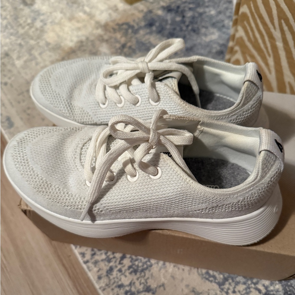 EUC Allbirds Tree Runner Go - Blizzard